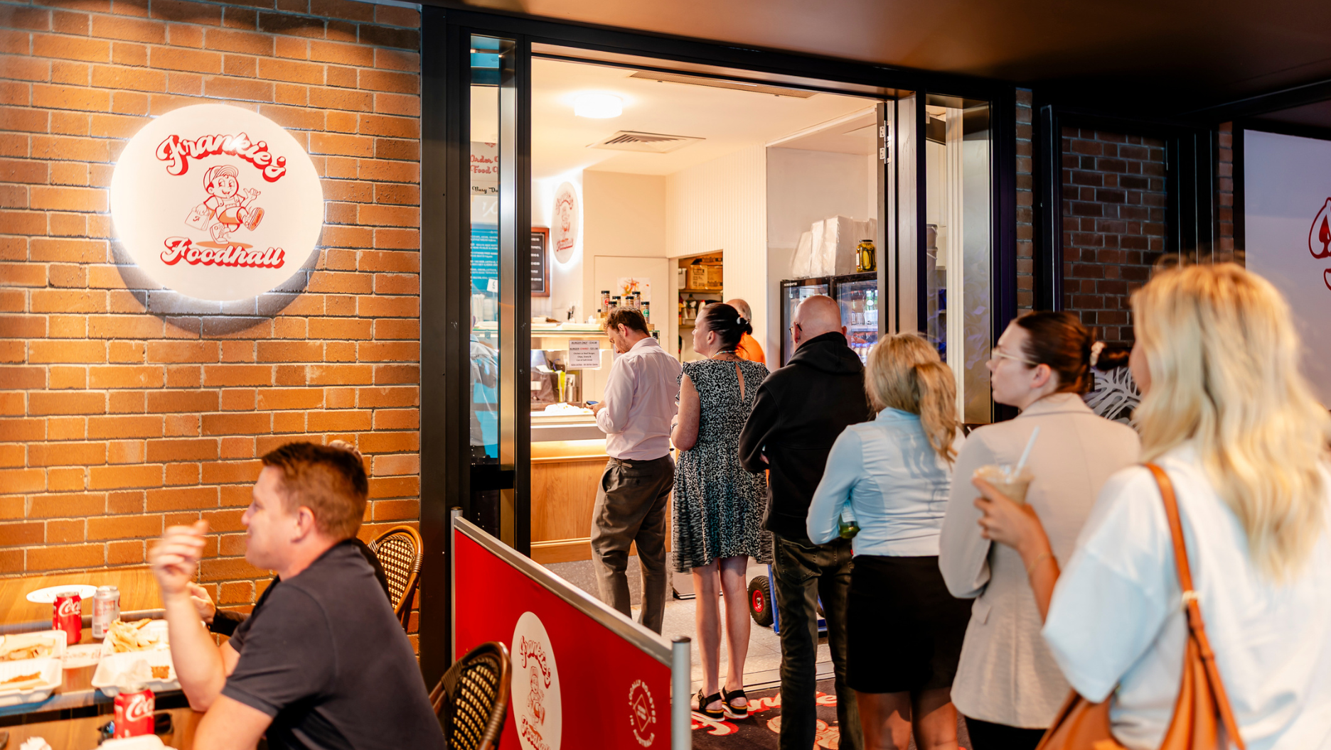 Frankies Food Hall Queue