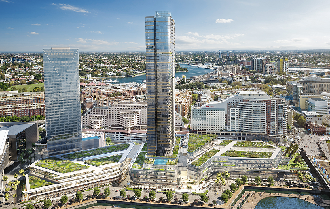 Harbourside aerial view