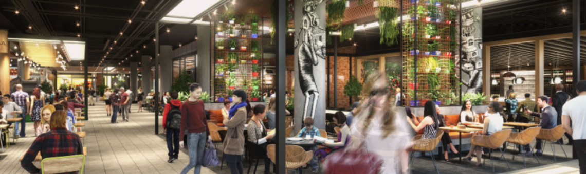 People at shopping centre