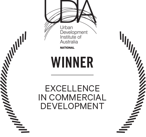 Urban Development Institute of Australia Excellence in Commercial Development award logo
