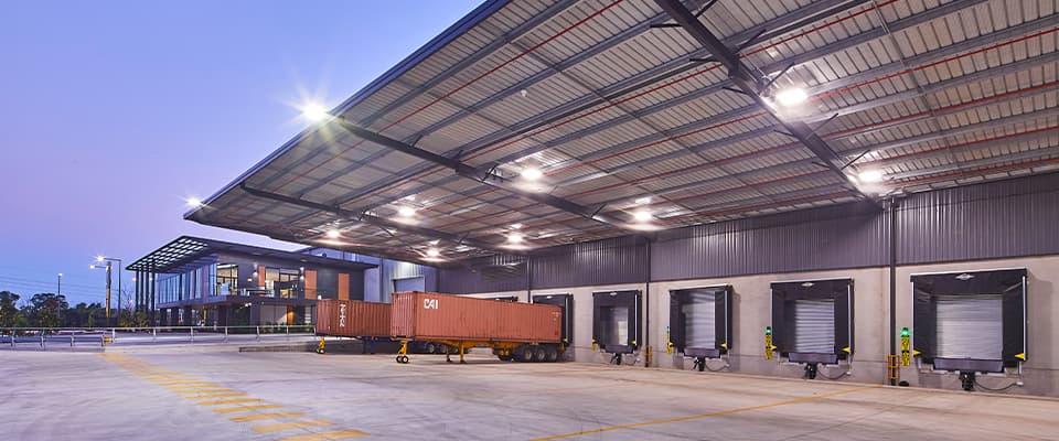 industrial warehouse from the outside