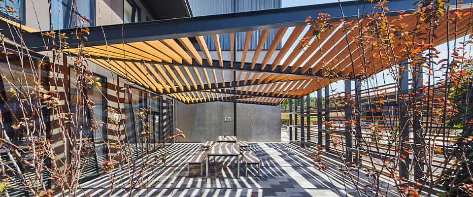 outdoot courtyard industrial