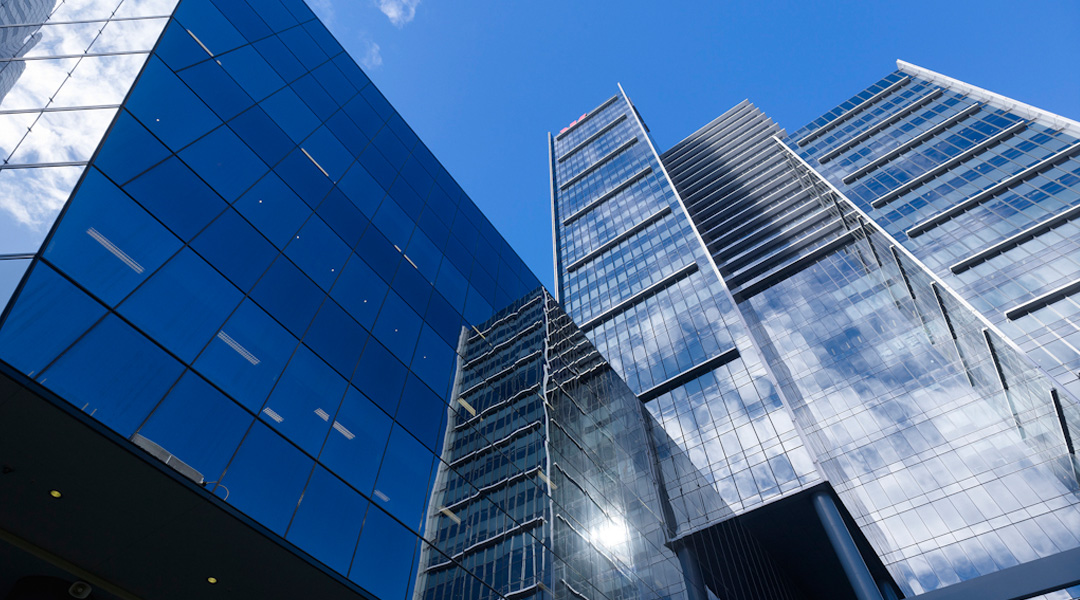 glass skyscrapers in Sydney