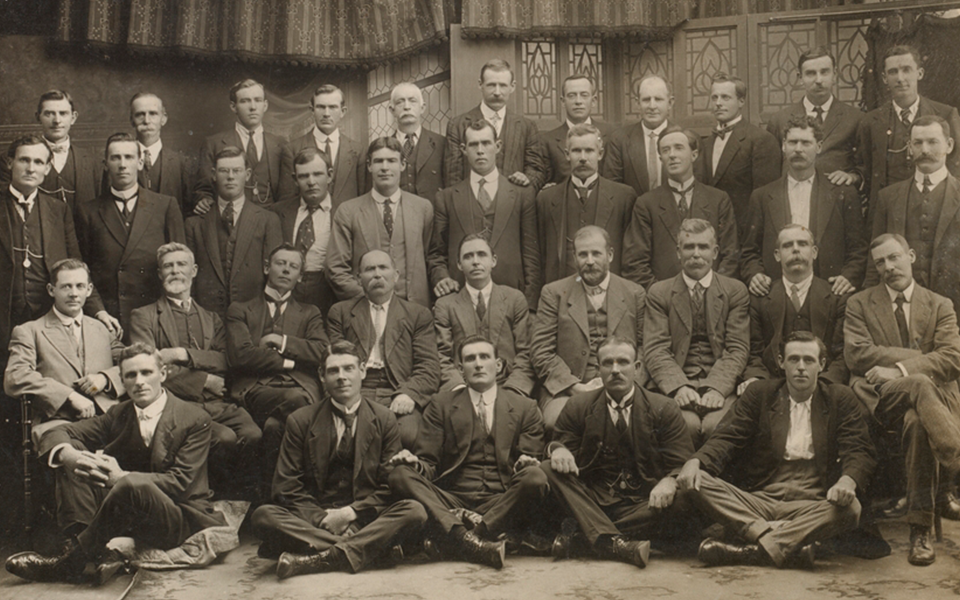 The Railway Workers and General Labourers Union Conference in 1916.