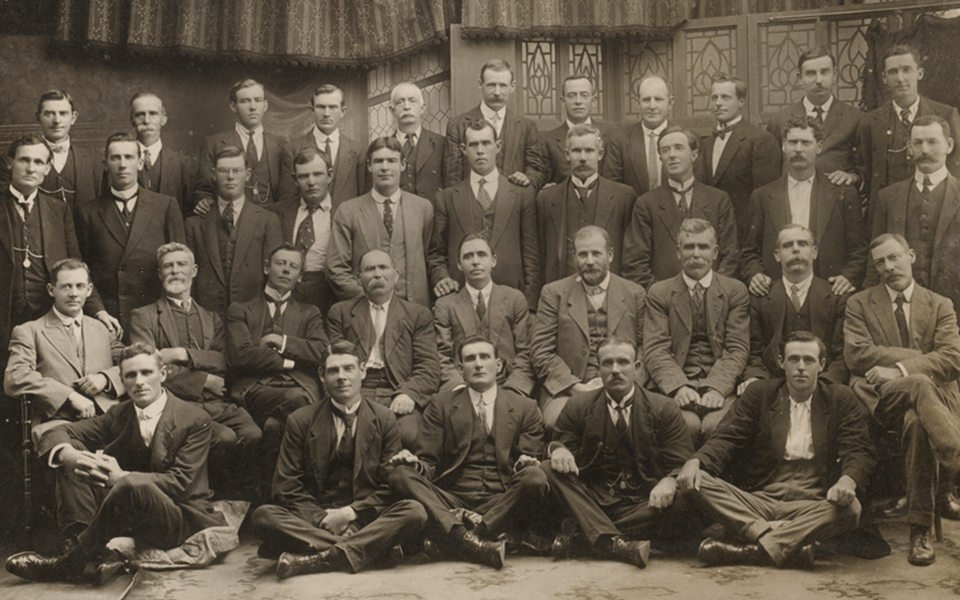 The Railway Workers and General Labourers Union Conference in 1916.