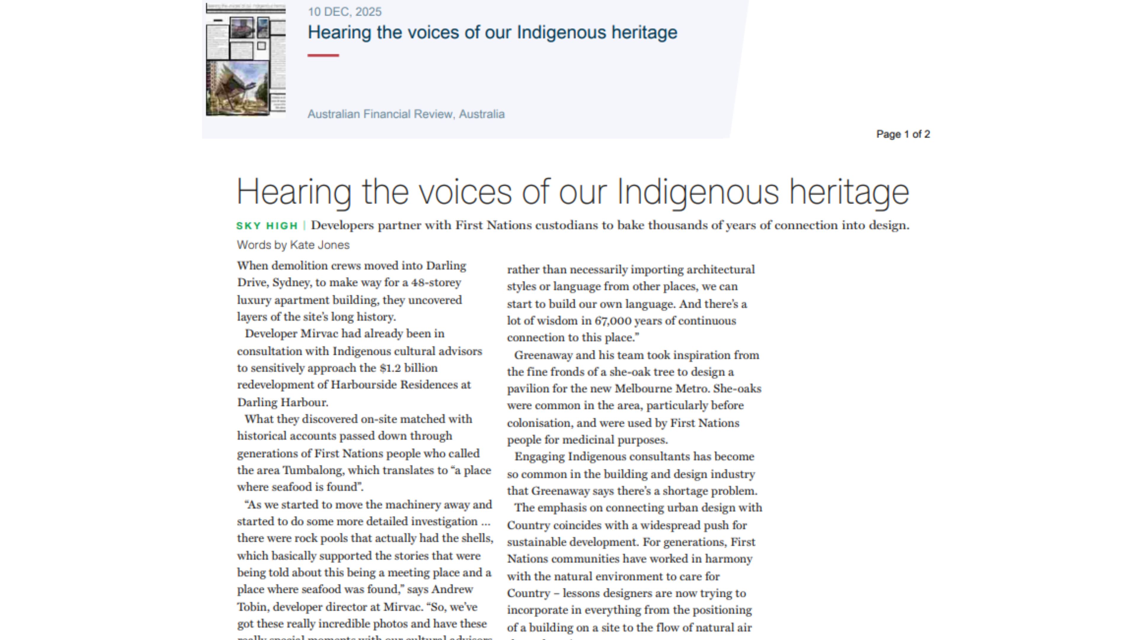 Domain Advertorial image - Harbourside Residences