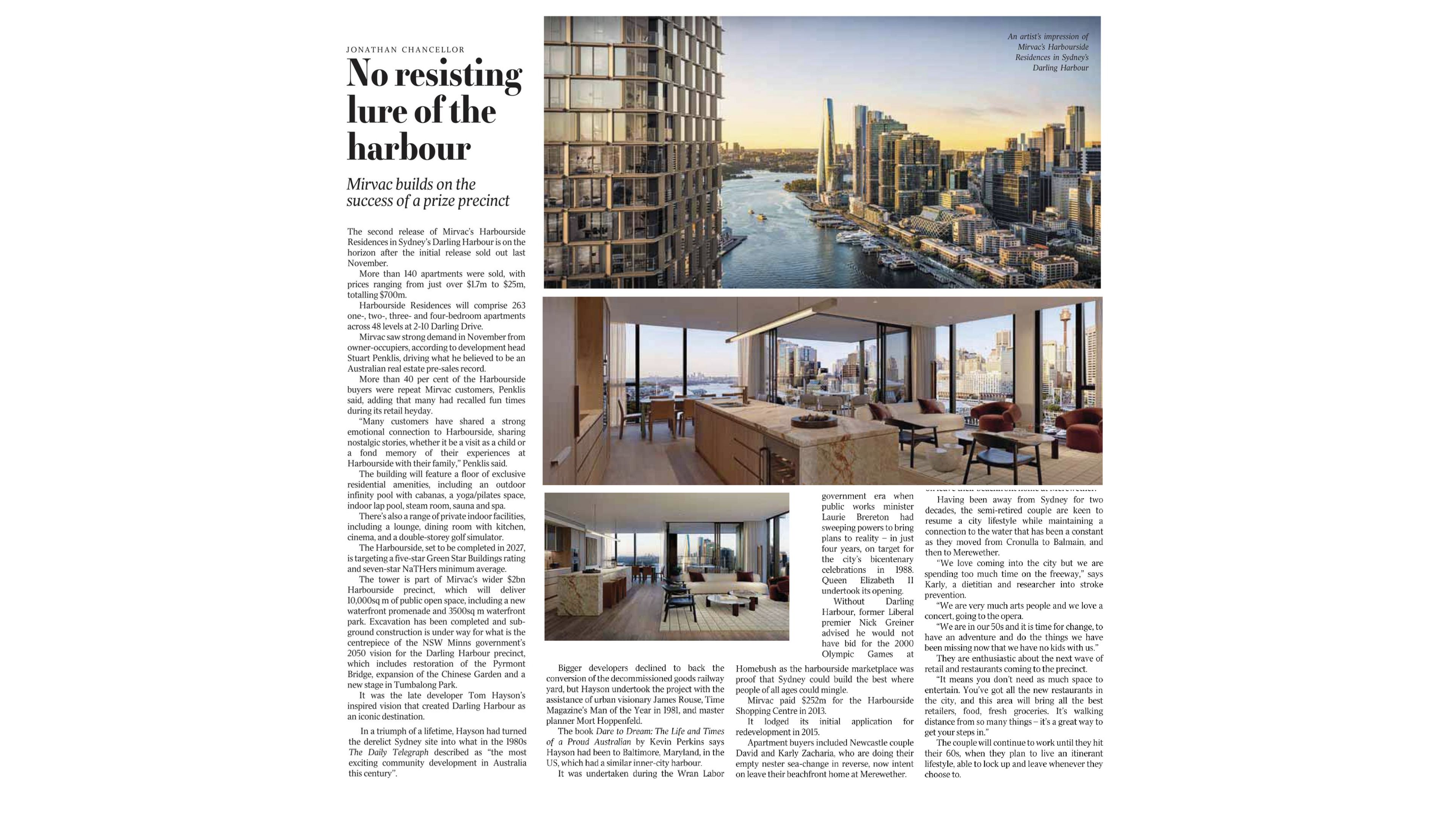Mansion Magazine article image - Harbourside Residences
