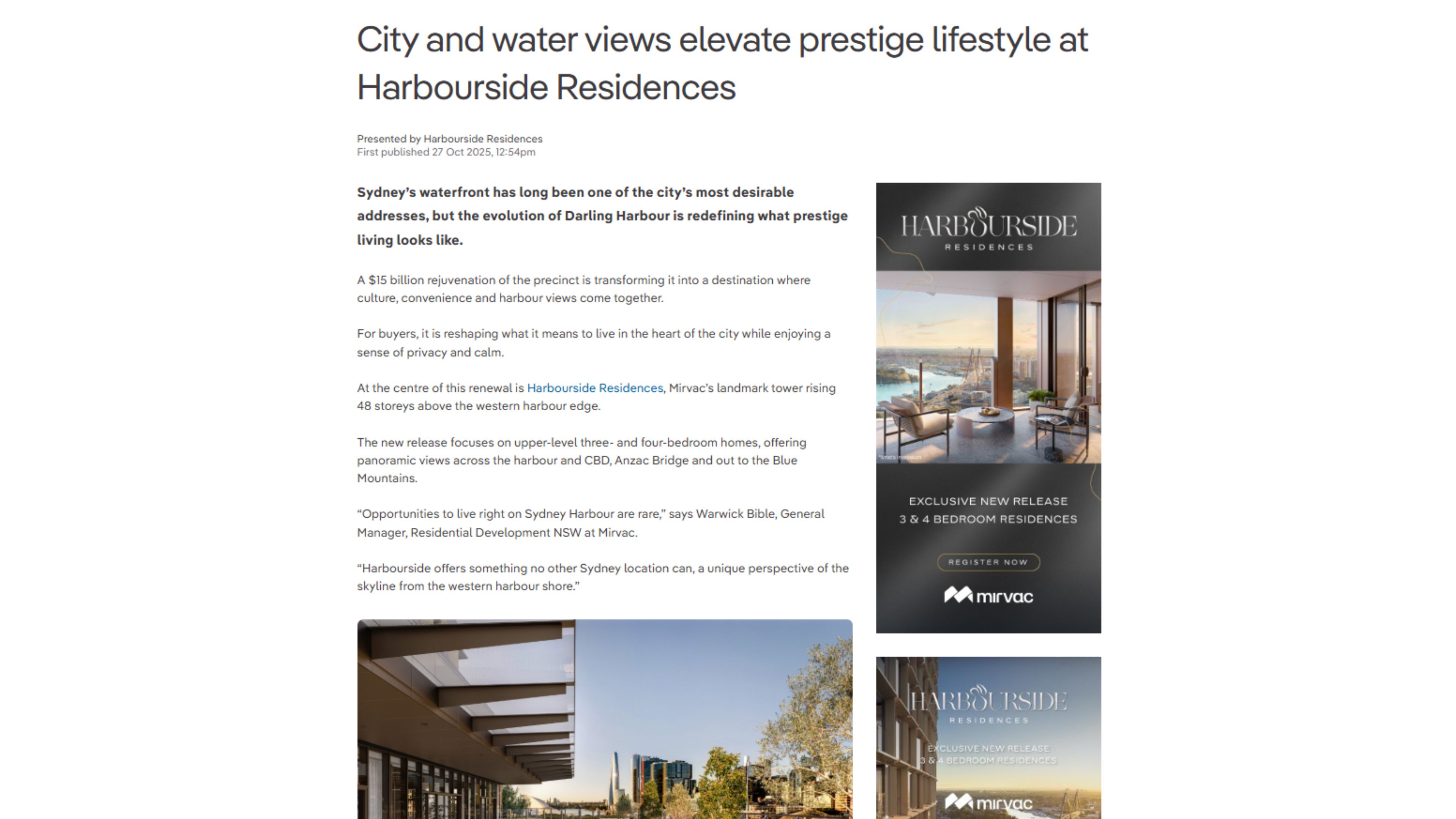 REA Article image - Harbourside Residences