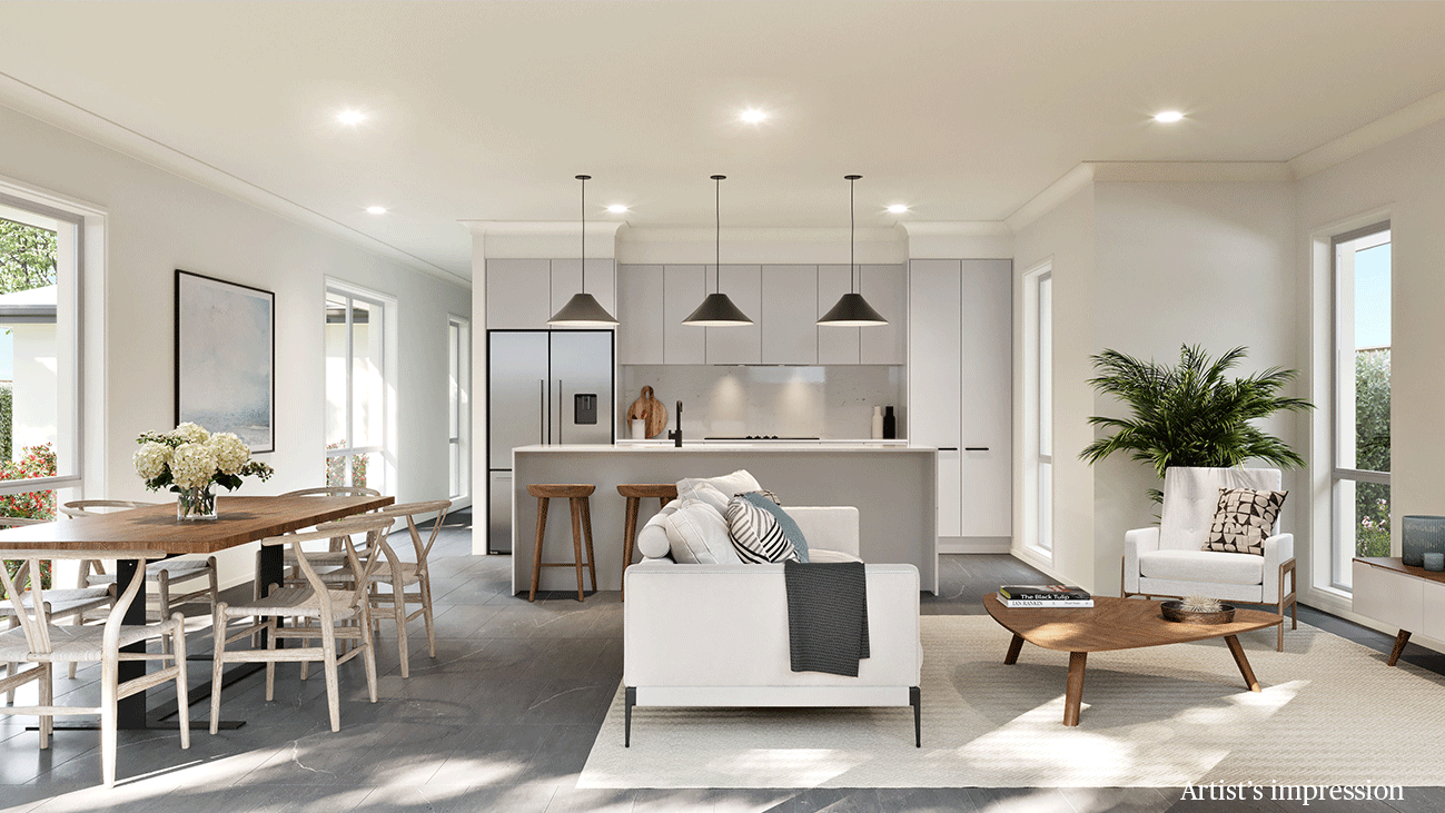 Kitchen living render