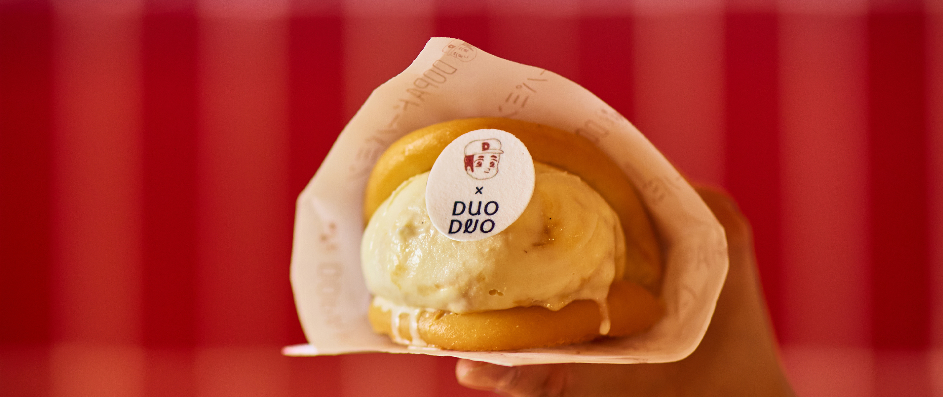 DOPA: Fried Bao with Miso Caramel Gelato