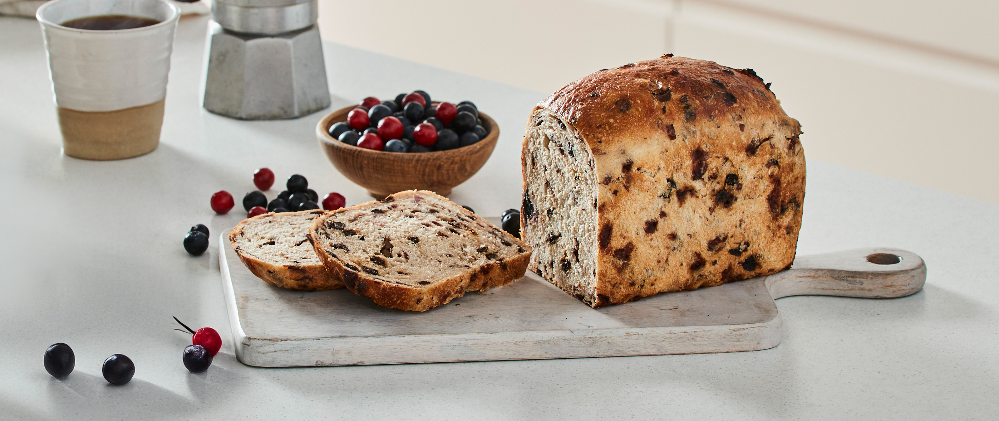 Bakers Delight: NEW limited time only Mixed Berry Sourdough Loaf